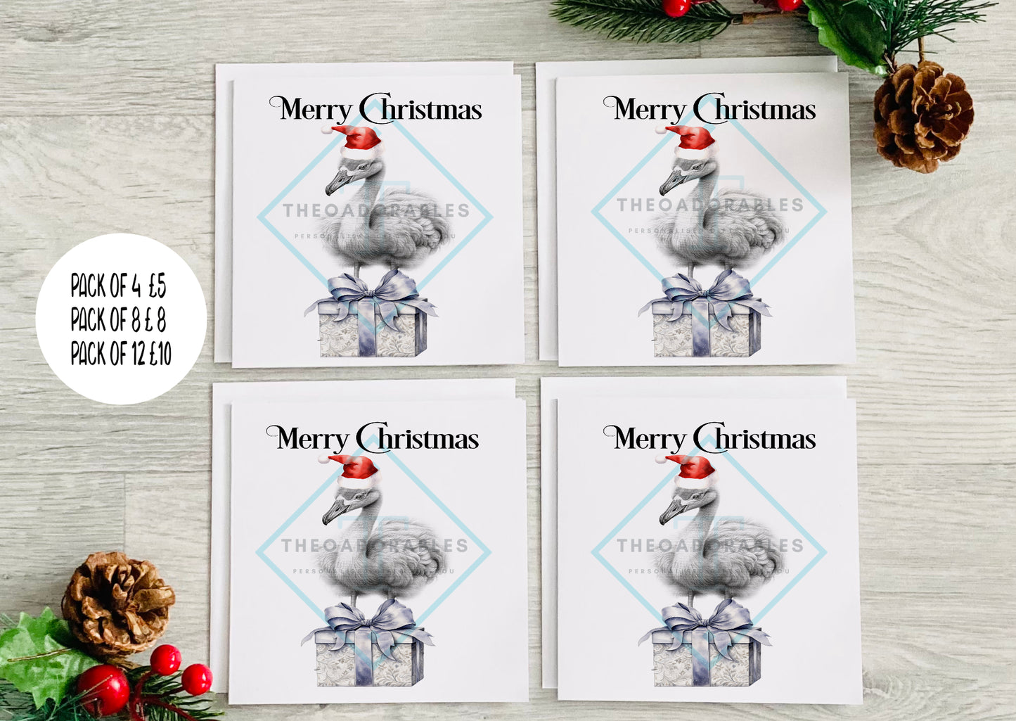 Flamingo Christmas Card