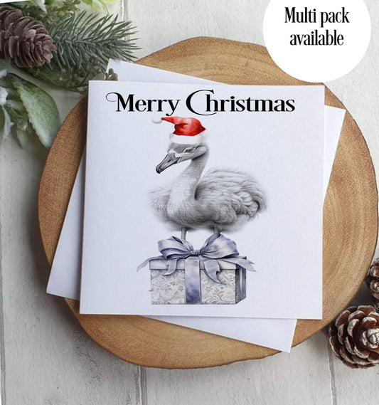 Flamingo Christmas Card