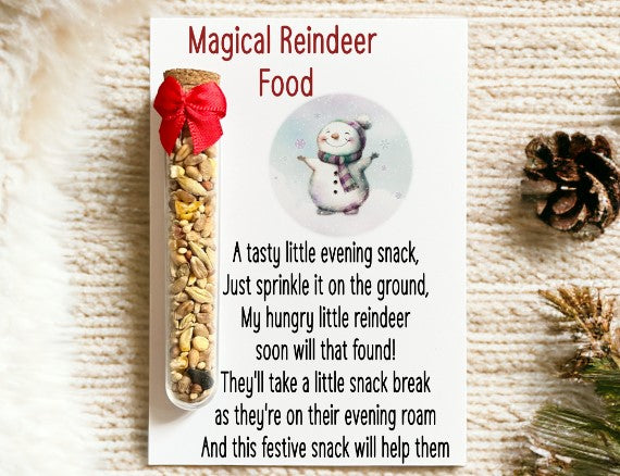 Magical Reindeer Food with Snowman