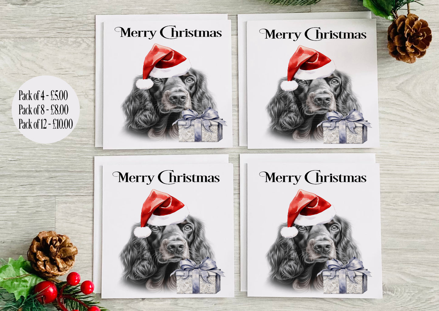 Gordon Setter Christmas Card