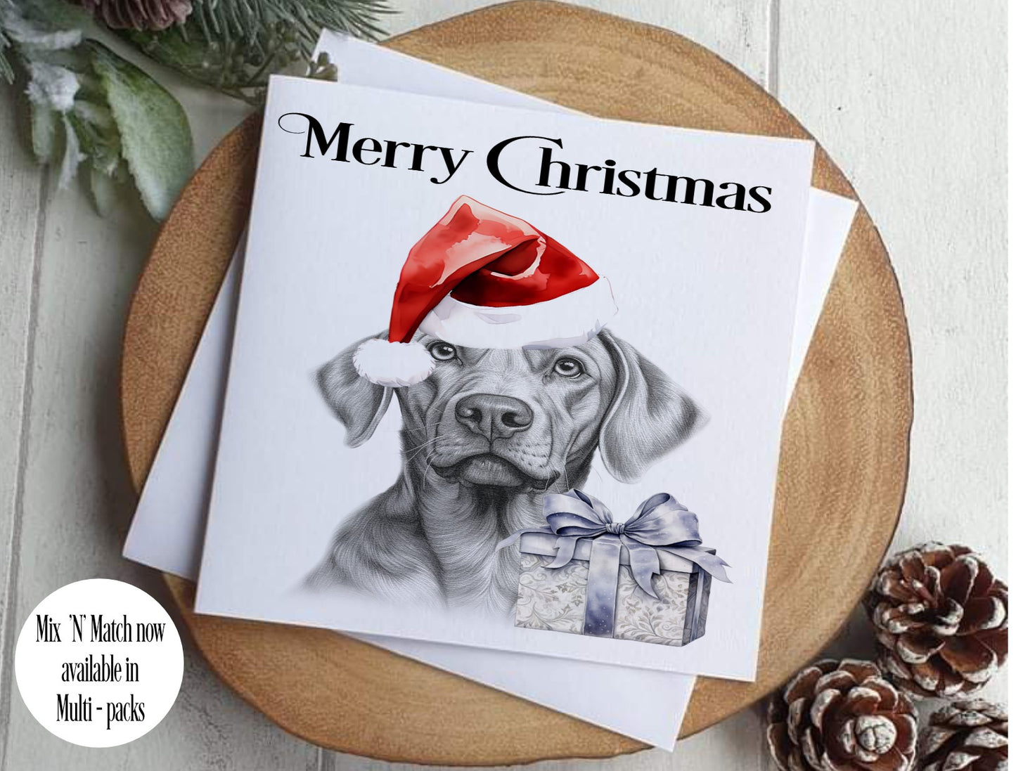 Hungarian Vizsla Christmas Card