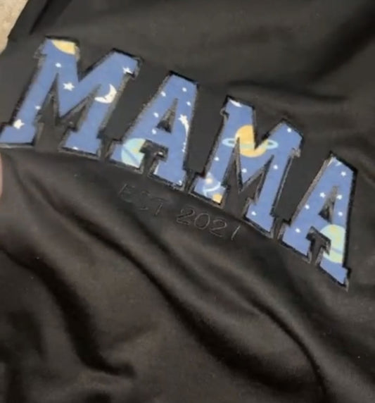 Personalised Mama Embroidered Baby Clothes Sweatshirt