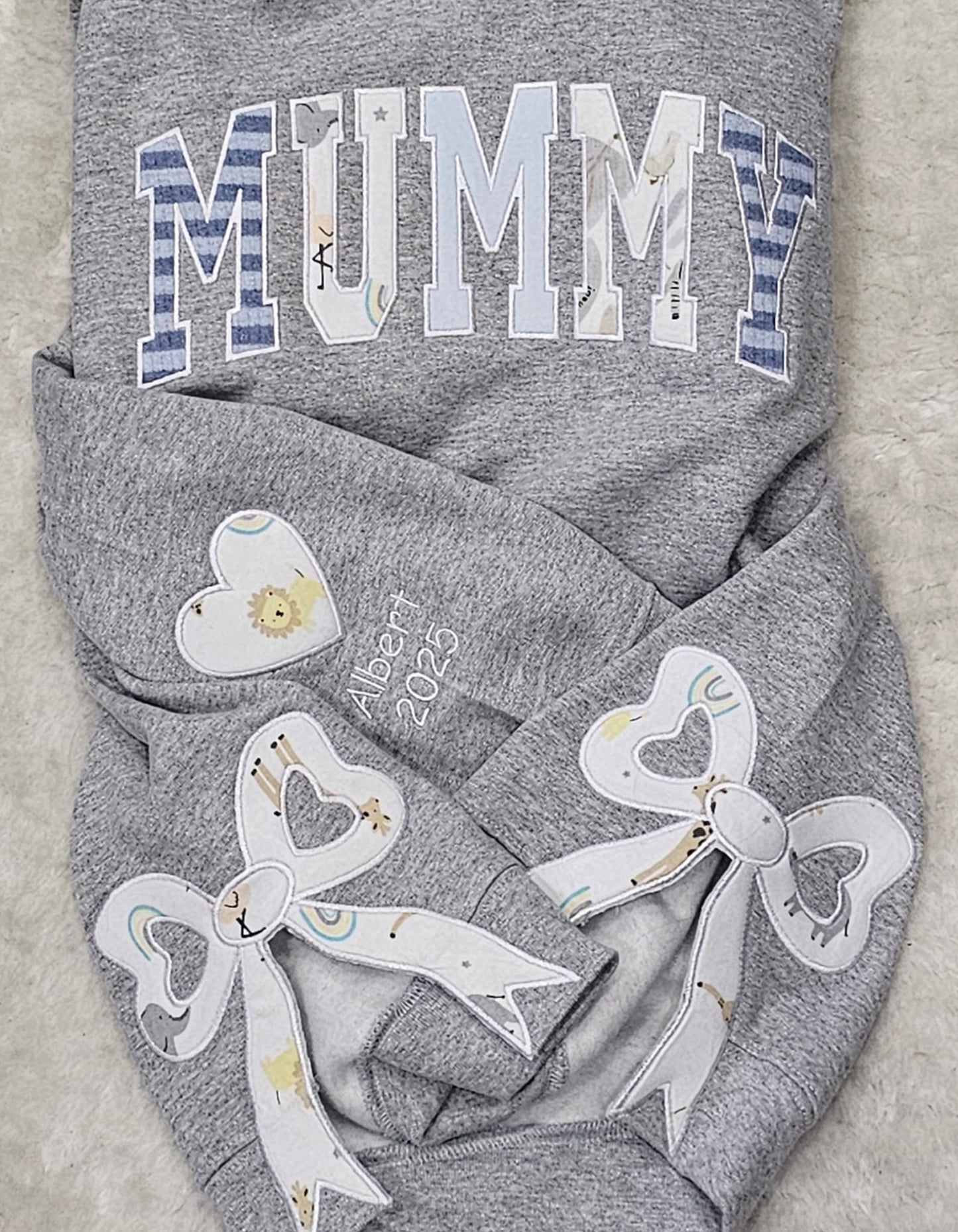Personalised Mama Embroidered Baby Clothes Sweatshirt