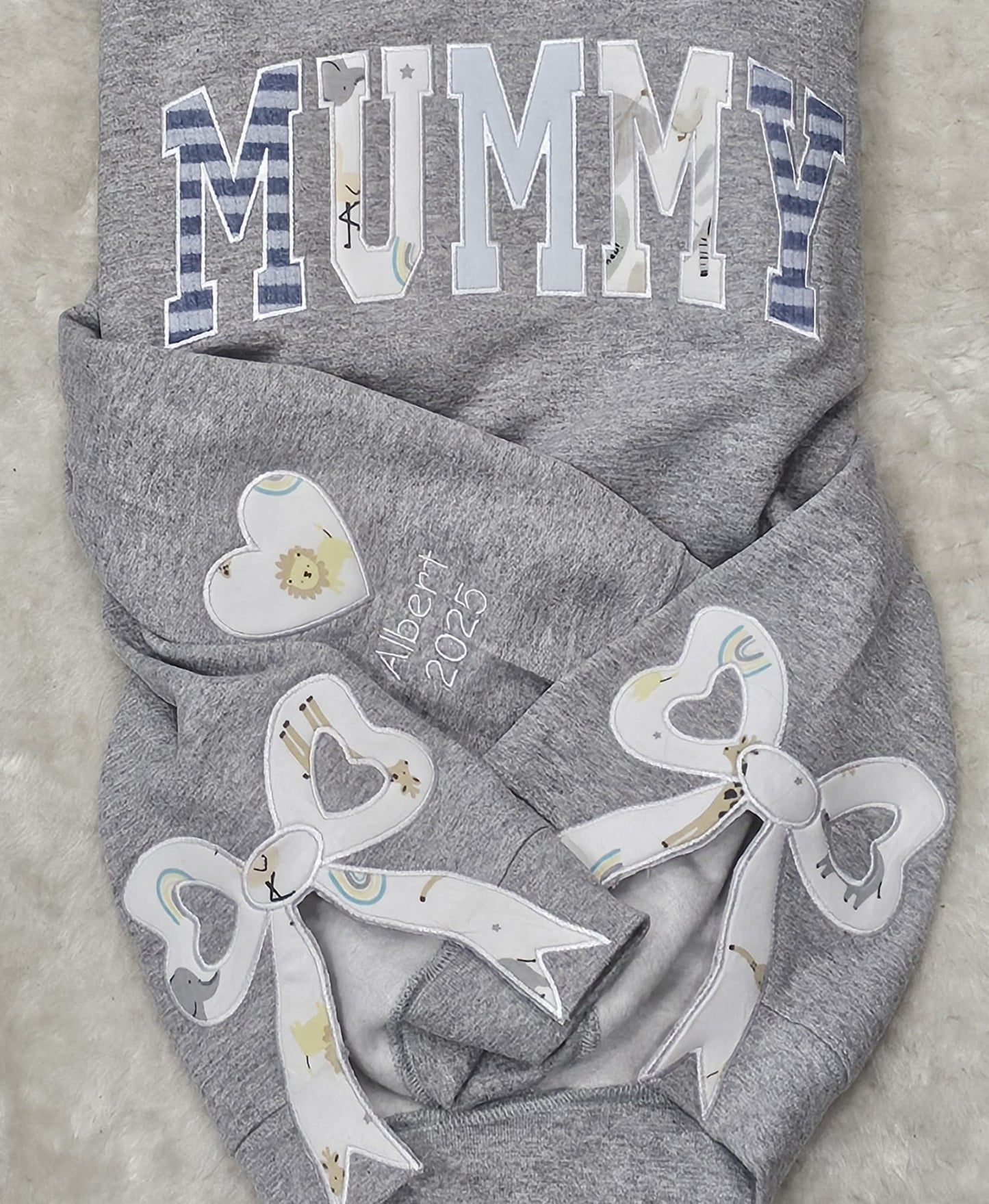 Personalised Mama Embroidered Baby Clothes Sweatshirt