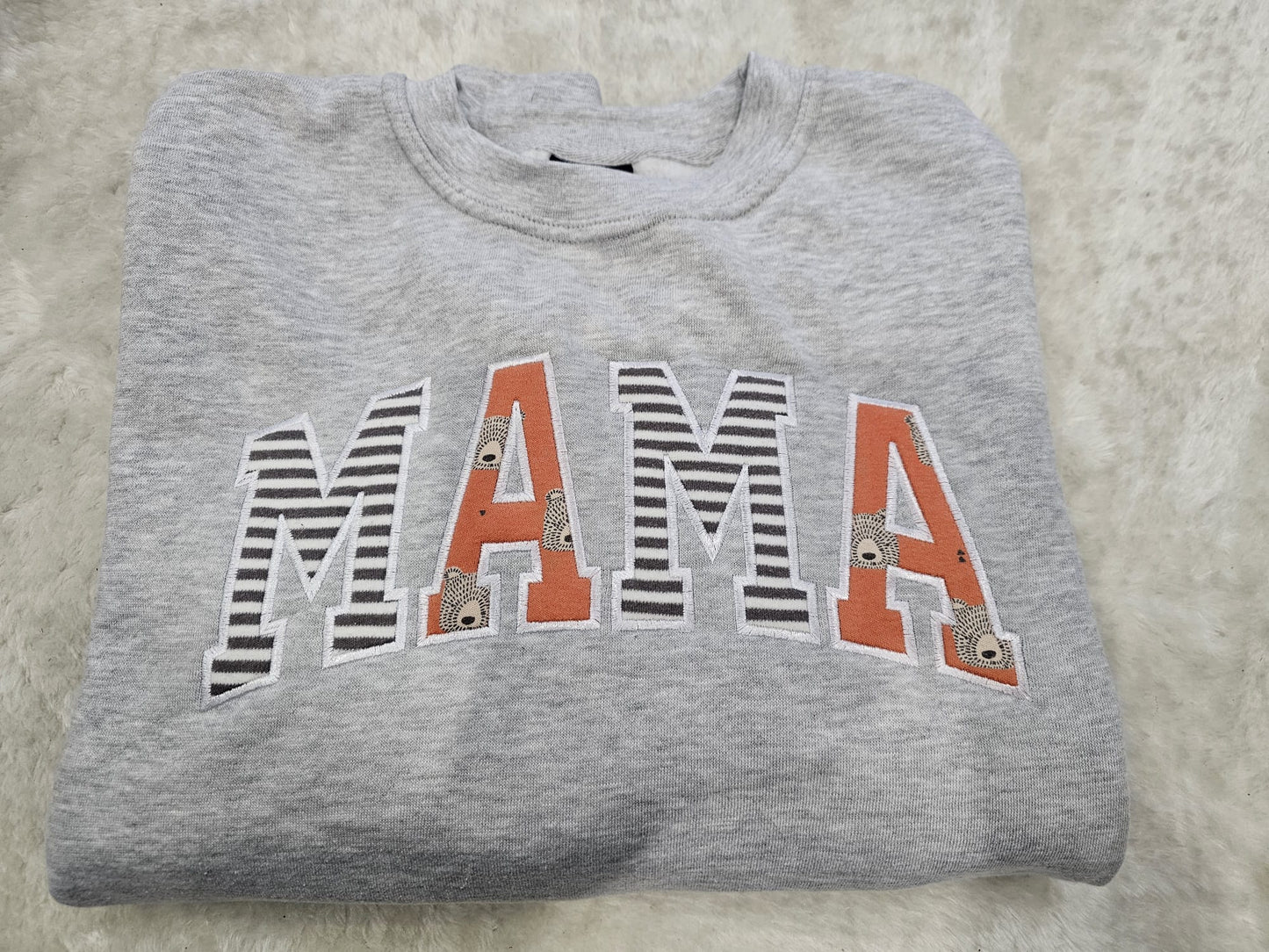 Personalised Mama Embroidered Baby Clothes Sweatshirt