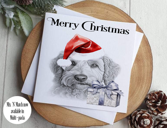 Labradoodle Christmas Card