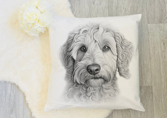 Labradoodle Cushion