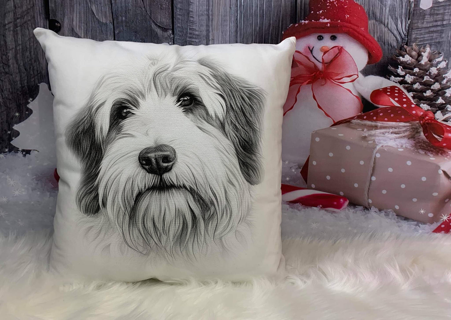 Old English Sheepdog Cushion