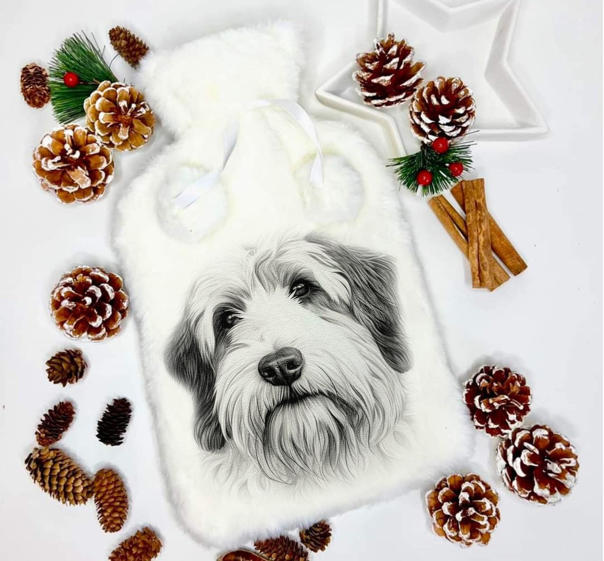 Old English Sheepdog Hot Water Bottle