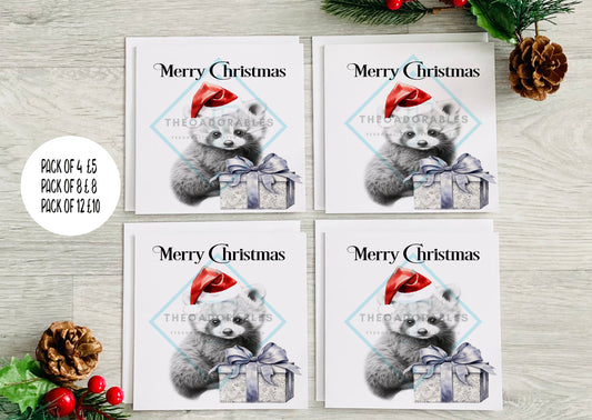 Red Panda Christmas Card