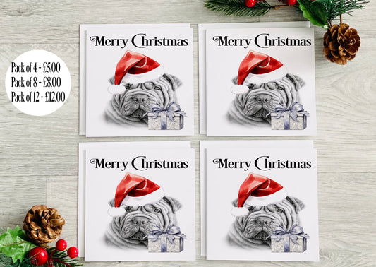 Shar Pei Christmas Card