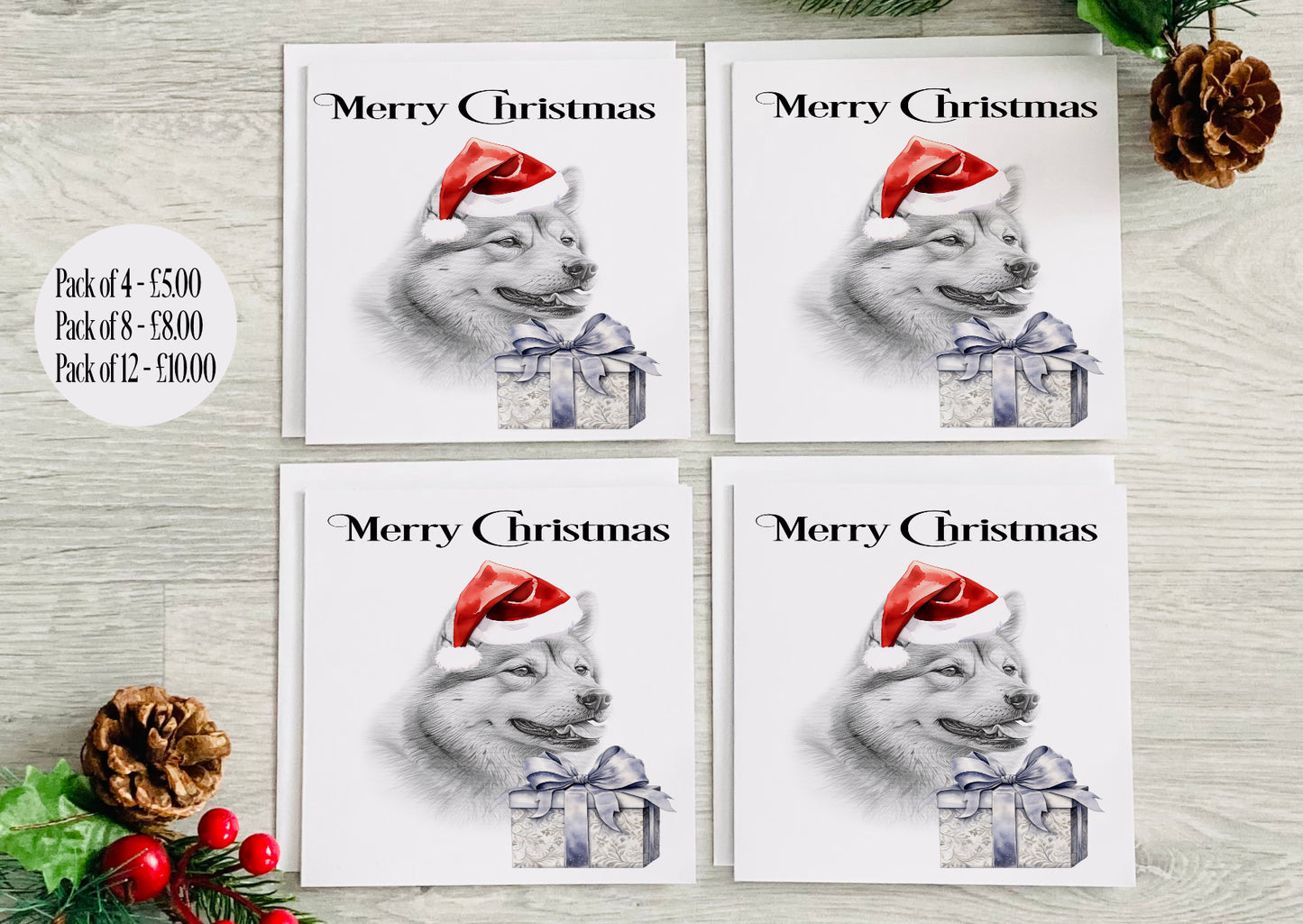 Shina Inu Christmas Card