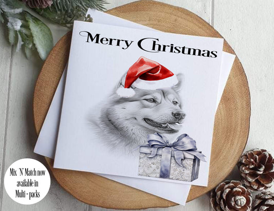 Shina Inu Christmas Card