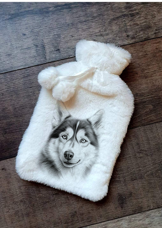 Siberian Husky Hot Water Bottle