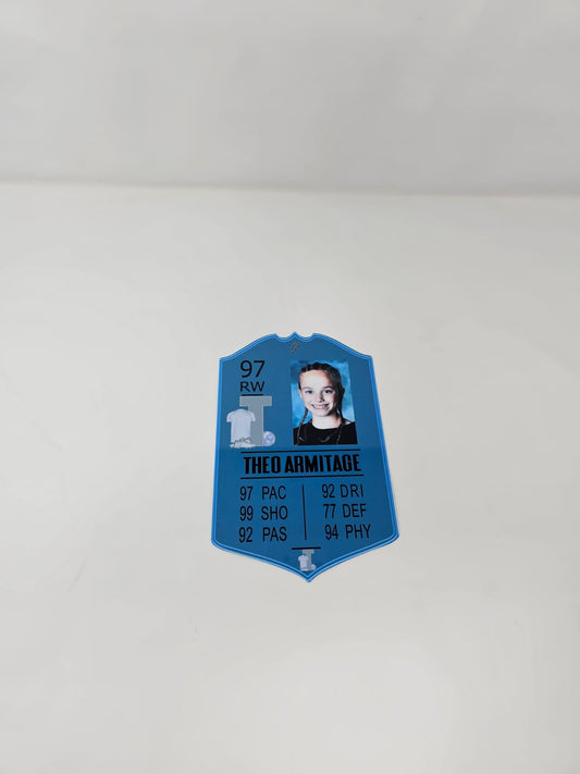 Personalised Football Stat Shield