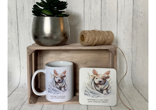 XL bully in disguise Mug, I now Identify as a Rabbit, XL Bully mug, dog lover gift idea, xl bully support, - Theoadorables
