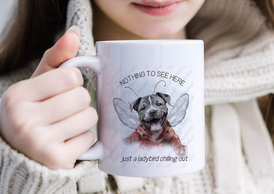 XL bully in disguise Mug, I now Identify as a Bumble Bee, XL Bully mug, dog lover gift idea, xl bully support, - Theoadorables