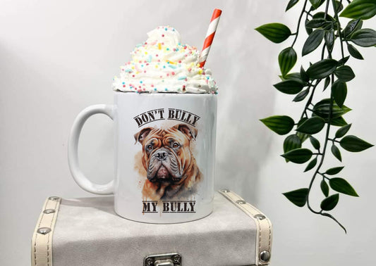 Don't bully my breed Mug, XL Bully mug, dog lover gift idea, xl bully support, Save Our Bully's Fundraising awareness - Theoadorables