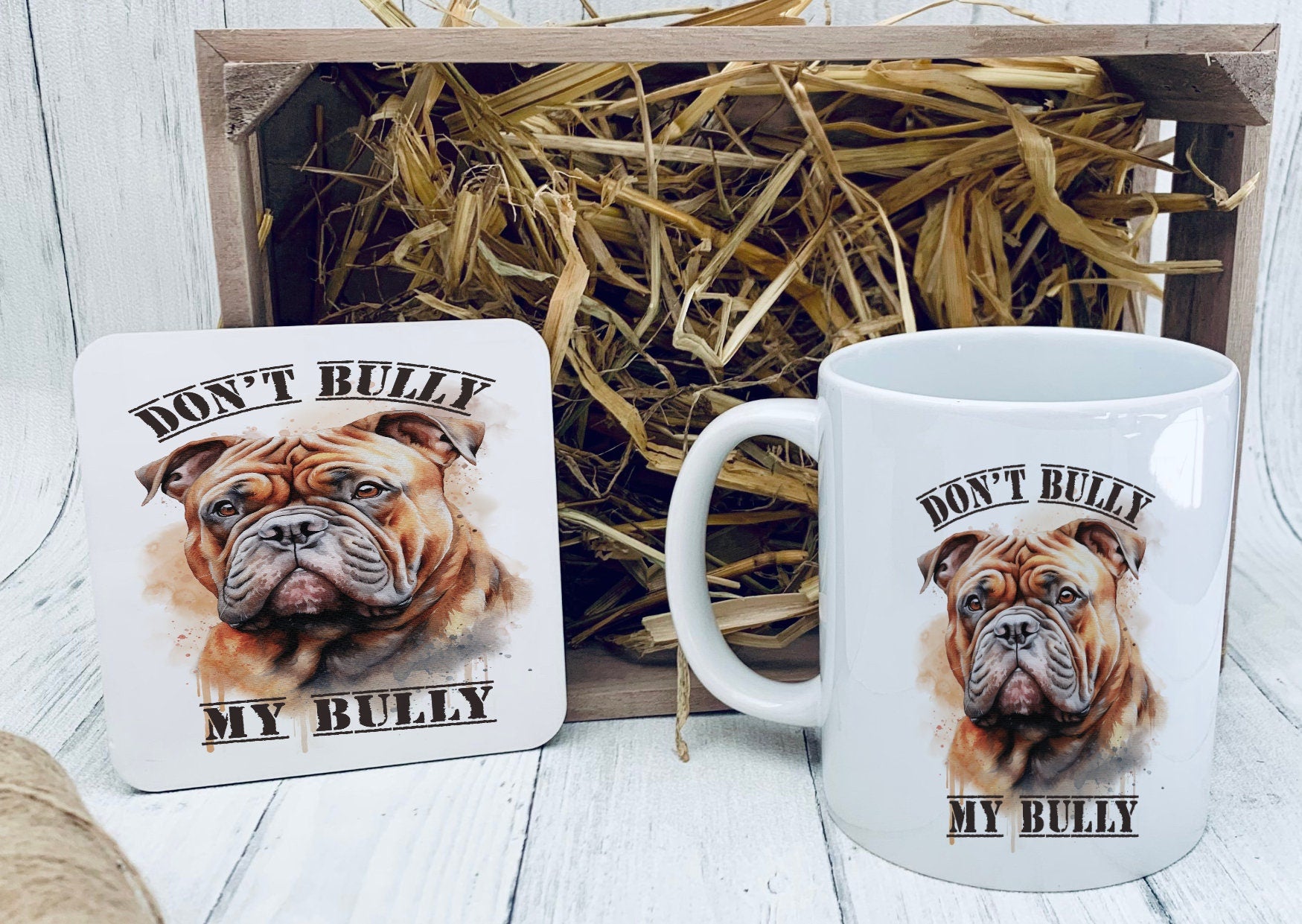 Don't bully my breed Mug, XL Bully mug, dog lover gift idea, xl bully support, Save Our Bully's Fundraising awareness - Theoadorables