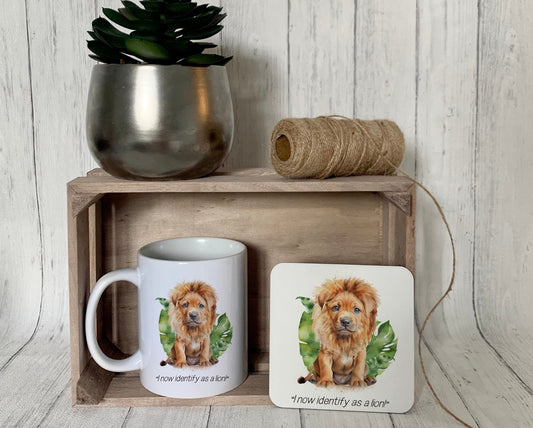 XL bully in disguise Mug, I now Identify as a Lion, XL Bully mug, dog lover gift idea, xl bully support, - Theoadorables