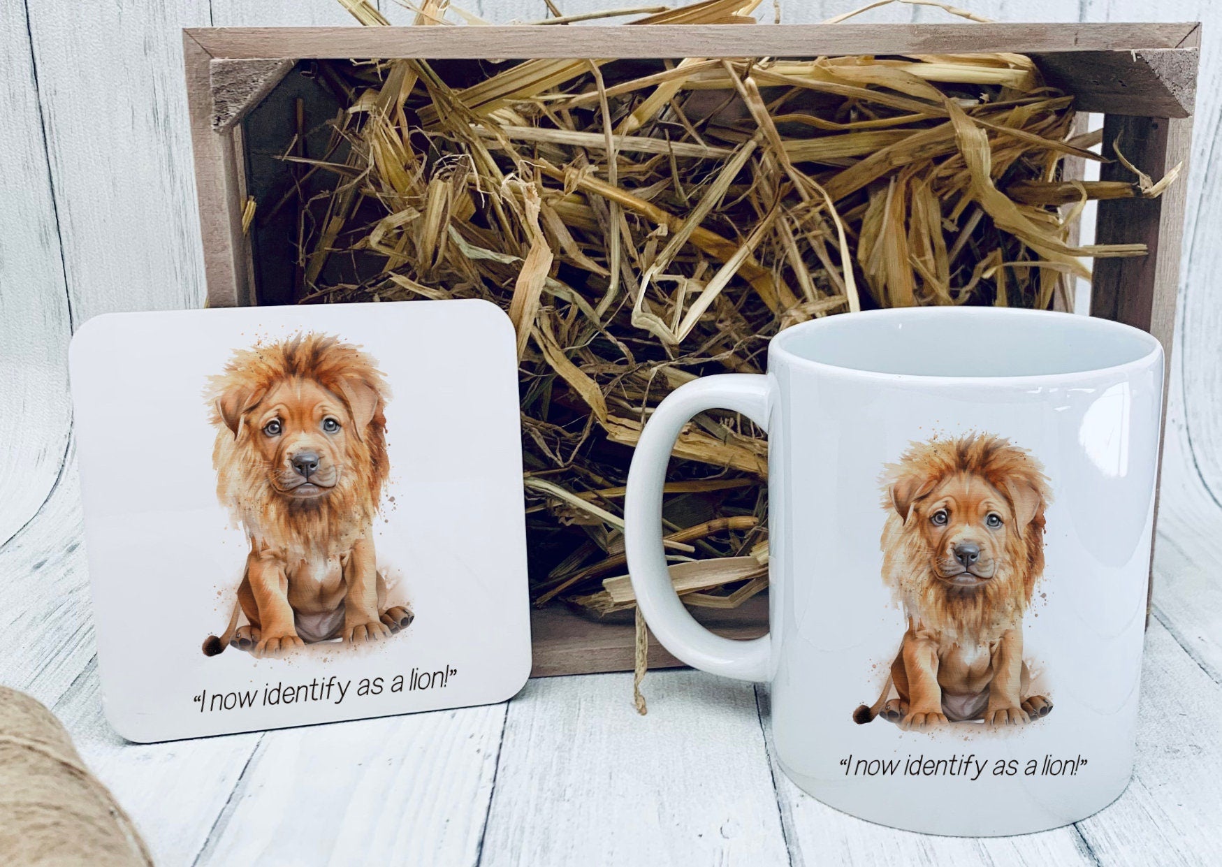 XL bully in disguise Mug, I now Identify as a Lion, XL Bully mug, dog lover gift idea, xl bully support, - Theoadorables